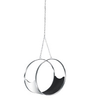 Fine Mod Imports FMI2127-BLACK Ring Hanging Chair, Black